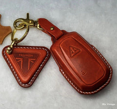 triumph key cover Triumph Key Fob Rocket 3 SCRAMBLER Triumph Motorcycle Key Holder Handmade Key Cases Keychain