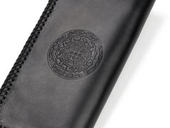 Handmade Leather Cross Mens Tooled Long Biker Wallet Cool Leather Wallet Long Phone Wallets for Men