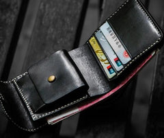 Handmade Leather Boa Skin Mens billfold Wallet Cool Small Wallets for Men