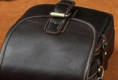 Genuine Leather Cool Chest Bag Sling Bag Crossbody Bag Travel Bag Hiking Bag For Mens