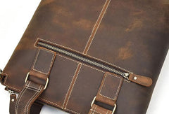 Genuine Leather Mens Briefcase Laptop Briefcase Handbag Work Bag For Men