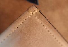Handmade Leather Mens Cool billfold Leather Wallet Men Slim Wallet Bifold for Men