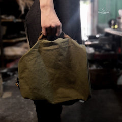Army Green Canvas Mens Sling Bag One Shoulder Pack Sling Pack Bag For Men