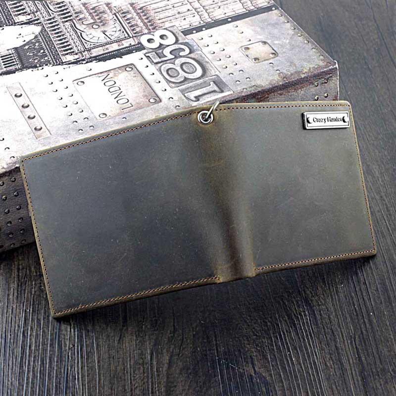 Small Biker Wallet for Men Stylish Personalized Leather 
