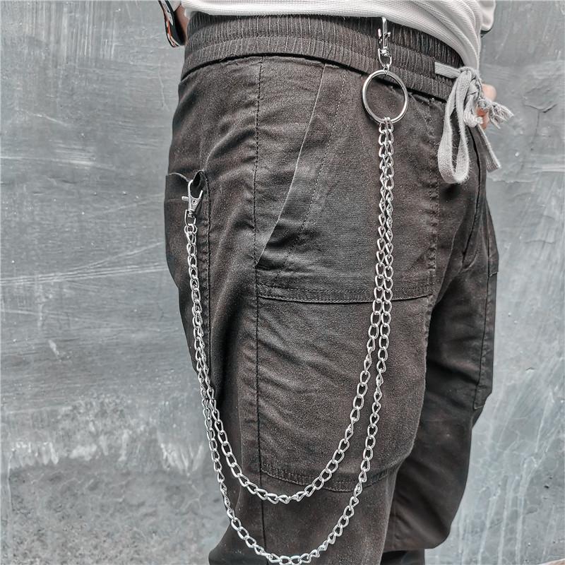 ZOYLINK Jean Chain Pants Chain Wallet Chain Rock Hip Hop Punk Key Chain  Double Layers with bat decor Belt Chain Trousers Chain for Men Women :  Amazon.co.uk: Fashion