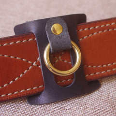 Beige Leather Belt Keychain Belt Loop Key Holder Leather Belt Key Chain Clip