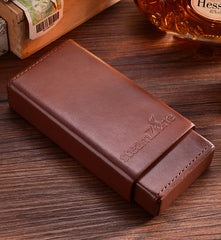 Best Eco Leather&Cedar Mens 3pcs Cigar Cases Hydrating Leather Cigar Cases for Men