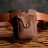 Best LEATHER MENS Cigarette Pack Holder Cell Phone Holster Coffee Belt Pouch FOR MEN