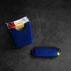 Best Blue Leather BIC Lighter J3 J5 Case Cricket Lighter Cases For Men