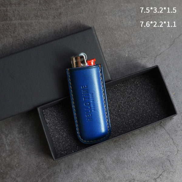 Best Blue Leather BIC J3 Case BIC J5 Case For Men