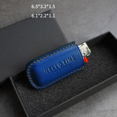 Best Blue Leather BIC J3 Case BIC J5 Case For Men