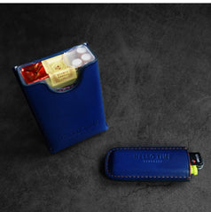 Best Blue Leather BIC Lighter J3 J5 Case Cricket Lighter Cases For Men