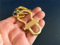 Biker Brass Keyring Key Chain Gold Keyring Key Holders Biker Key Chain Key Ring for Men