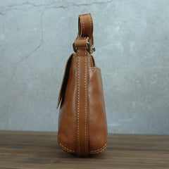 LEATHER MEN'S Small Side bag Brown Side Bag Mini MESSENGER BAG Courier Bag FOR MEN