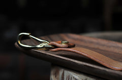 Leather Keychain With Belt Loop Handmade KeyChains Key Holders Key Chains Key Ring for Men