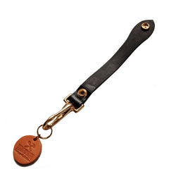 Beige Leather Keychain With Belt Loop Handmade KeyChains Key Holders Key Chain Key Ring for Men