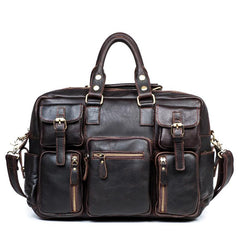Black Cool Leather Mens Weekender Bag Shoulder Travel Briefcase Duffle Bag Light Brown luggage Bag for Men