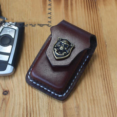 Brown Leather Mens Small Car Key Wallet Key Holders Car Key Holder for Men