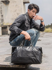 Black Leather Mens 16
