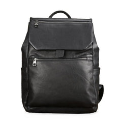 Black Suede Men's 15 inches Computer Backpack Large Travel Backpack Black Large College Backpack For Men