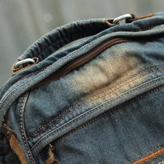 Casual Blue Denim Mens Womens Messenger Bag Jean Postman Bag Courier Bag For Women
