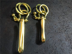 Brass Keyring Key Chain Gold Keyring Key Holders with Hook Key Chain Key Ring for Men