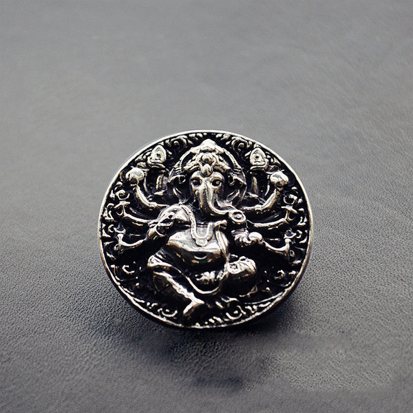 Silver Wallet Conchos Ganesha Conchos Button Silver Conchos Screw Back Decorate Concho Ganesha Biker Wallet Concho