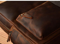 Vintage Brown Leather Mens 15