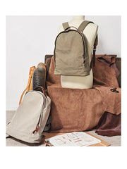 Canvas Mens Backpacks Canvas Satchel Backpack Canvas College Backpacks for Men