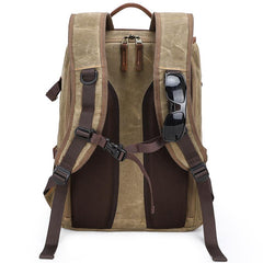 CANVAS WATERPROOF MENS CANON CAMERA BACKPACK LARGE NIKON CAMERA BAG DSLR CAMERA BAG FOR MEN