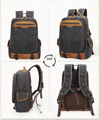 CANVAS WATERPROOF 15‘’ MENS LARGE NIKON CAMERA BACKPACK CANON CAMERA BAG DSLR CAMERA BAG FOR MEN