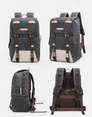 CANVAS WATERPROOF MENS CANON CAMERA BACKPACK 15'' LARGE NIKON CAMERA BAG DSLR CAMERA BAG FOR MEN