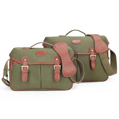 Green Washed CANVAS MENSCANON CAMERA Side Bag NIKON CAMERA Shoulder BAG DSLR CAMERA Messenger BAG FOR MEN