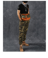 Canvas Leather Mens Womens Army Green Saddle Side Bag Messenger Bag Small Shoulder Bag For Men