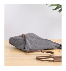 Canvas Mens Womens Casual Gray 12‘’ Courier Bag Side Bag Messenger Bag for Men