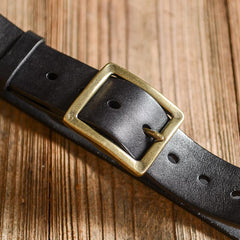 Casual Handmade Leather Simple Leather Belts Mens Black Belts Men Brown Leather Belt for Men