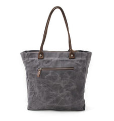 Casual Canvas Leather Black Ladies Mens Shopping Bag Tote Bag Shoulder Bag Tote Purse For Women