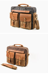 Waxed Canvas Mens Postman Bag Side Bag Shoulder Bag Messenger Bag For Men