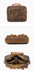 Waxed Canvas Mens Postman Bag Side Bag Shoulder Bag Messenger Bag For Men