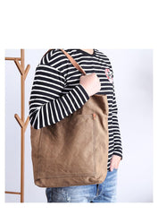 Casual Canvas Mens Womens Large Handbag Tote Bag Shoulder Bag Messenger Bag For Men