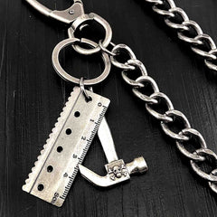 Badass Silver Mens Pants Chain Wallet Chain Long Wallet Chain Key Chain For Men