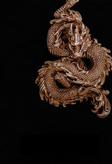 Chinese Dragon Keyring Brass Moto KeyChains Hook Keyring Dragon Moto Key Holder Key Chain Key Rings for Men