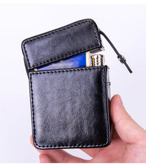 Classic Eco Leather Mens 20pcs Cigarette Holder Case with lighter holder Green Cigarette Case for Men