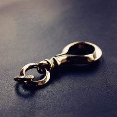 Cool Brass Hook Keyring Moto KeyChain Hook Keyring Moto Key Holders Key Chain Key Rings for Men