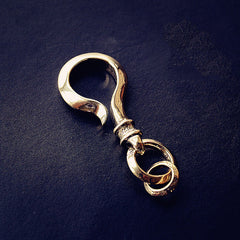 Cool Brass Hook Keyring Moto KeyChain Hook Keyring Moto Key Holders Key Chain Key Rings for Men