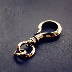 Cool Brass Hook Keyring Moto KeyChain Hook Keyring Moto Key Holders Key Chain Key Rings for Men