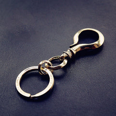 Cool Brass Hook Keyring Moto KeyChain Hook Keyring Moto Key Holders Key Chain Key Rings for Men