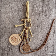 Cool Brass Keyring Moto KeyChain Keyring Moto Key Holders Key Chain Key Rings for Men