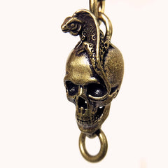 Cool Brass Skull Keyring Moto KeyChain Skull Keyring Moto Key Holders Key Chain Key Rings for Men