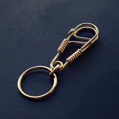 Cool Brass Wire Keyring Moto KeyChain Wire Keyring Moto Key Holders Key Chain Key Rings for Men